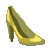 Golden high heel