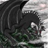 Dark Dragon in bloody shadow by RelenaXX