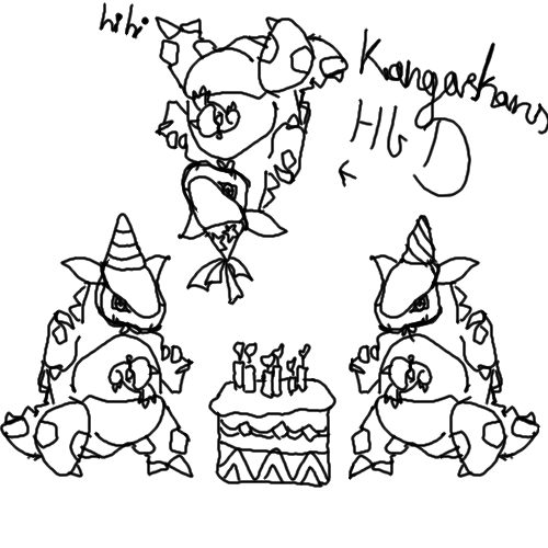 Kangaskans HBD by xJOLTEONx - 13:45,  6 Apr 2007