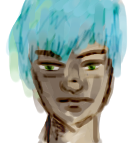 blue hair boy by akai - 19:12, 29 May 2007