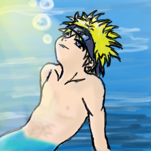 First Try Oekaki - Merman Naruto by aynessa - 03:00, 13 Jul 2007