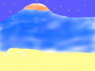 A beach xD by sunrise