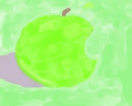 a apple by sunrise