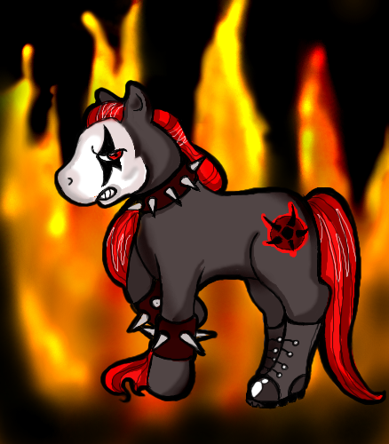 My Black Metal Pony XD by klejWsztyfcie - 22:51, 20 Sep 2007