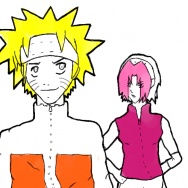 Naruto i Sakura by mannie