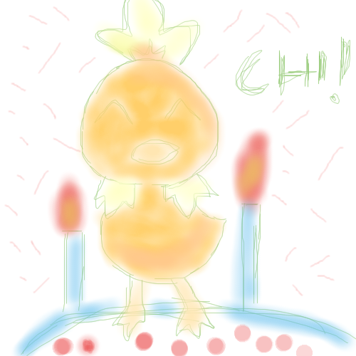 Birthday Torchic by DL27 - 19:13, 27 Feb 2008