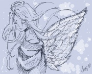 angel on my shoulder by loos