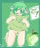Green apple kitty :) by Seras
