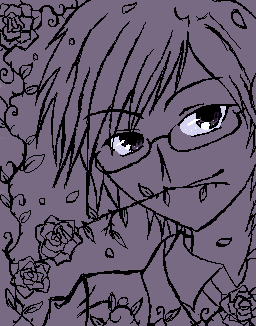 Kyouya with roses by Nelly - 23:04, 21 Jul 2008