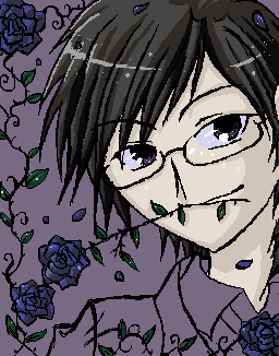 Kyouya with roses by Nelly - 23:04, 21 Jul 2008