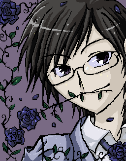 Kyouya with roses by Nelly - 23:04, 21 Jul 2008