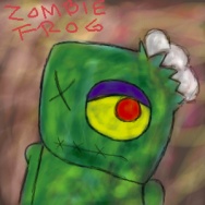 Zombie frog!!! by swedishmeatball