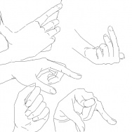 Hand practice by Lala