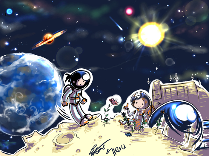 haru & eda & space~! by eda - 23:01, 17 Sep 2008