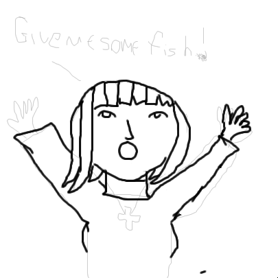 Give me Some fish xD by OfeliaHinataUzumaki - 17:39, 20 Nov 2008