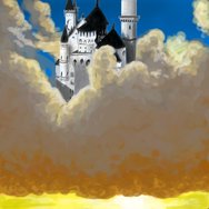 Castle in clouds and "something" ROCZNICA! x3 by K2chan