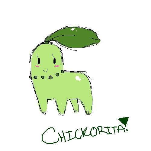 Chikorita by lenoregirl - 05:59,  5 Jan 2009