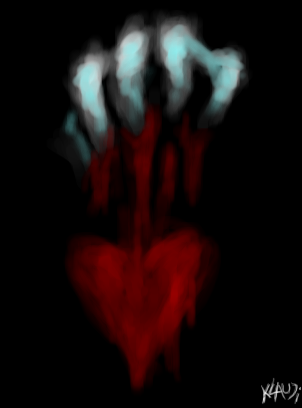 Heart and bleeding hand by KlAuDi - 21:07, 21 Feb 2009