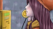 rainy phone by Merki