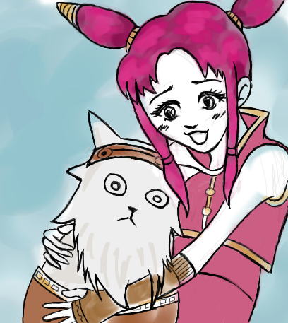 Dwarvenka&KatTheCat by princessneko - 22:36,  9 Oct 2009