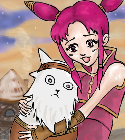 Dwarvenka&KatTheCat by princessneko - 22:36,  9 Oct 2009