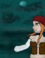 silent night on on the sea  OC Eufeme by truskawka17