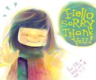 Hello! Sorry! Thank you! by harunagisa