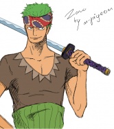 Zoro Strong World by n-pigeon