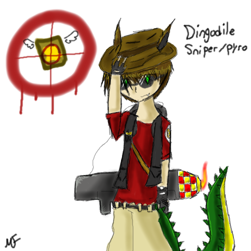 Dingodile Sniper/Pyro by KulockDarkness - 02:10,  1 Oct 2010