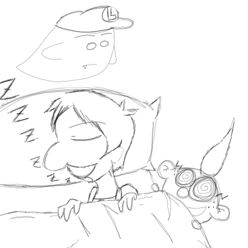 Luigi Sleeping by KulockDarkness - 06:18,  8 Jun 2011