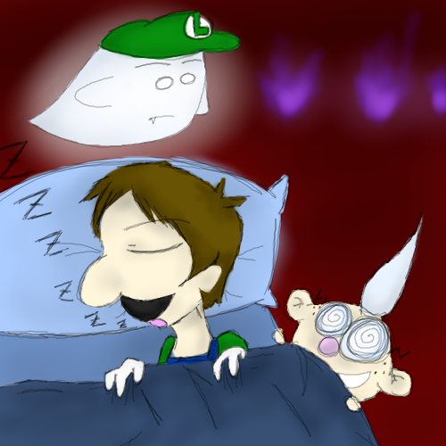 Luigi Sleeping by KulockDarkness - 06:18,  8 Jun 2011