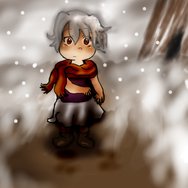 Snowy child. by Becky