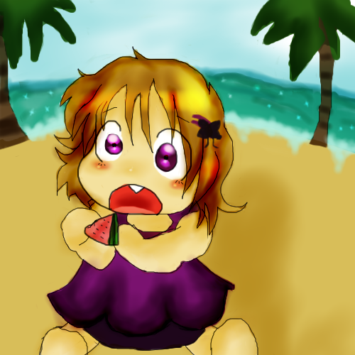 Trying Watermelon by Becky - 00:17, 19 Jul 2011