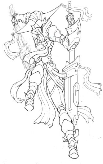 Queen's Blade Dancer (Line Art) by miks1984 - 23:16, 27 Jan 2012