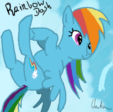 Rainbow Dashy by blackelmo - 04:01,  4 Jun 2012