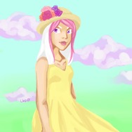 Girl with Flowers by Urd0