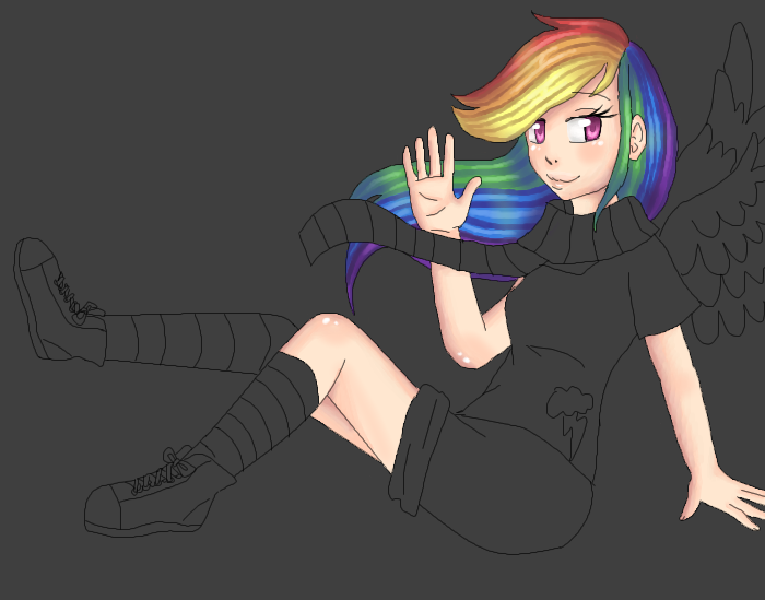 Rainbow Dash by lazure77 - 22:11, 14 Aug 2012