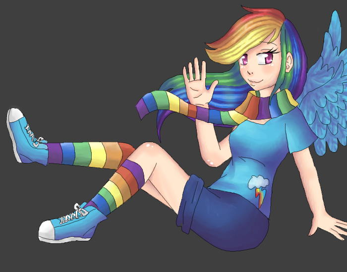 Rainbow Dash by lazure77 - 22:11, 14 Aug 2012